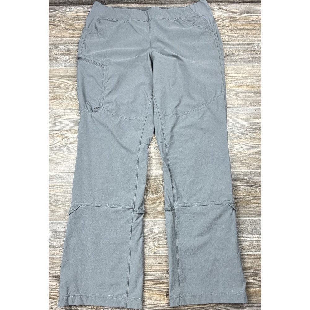Duluth Trading Womens 18 ~38x33 Gray Nylon Spandex Stretch Pants Pull-On Utility